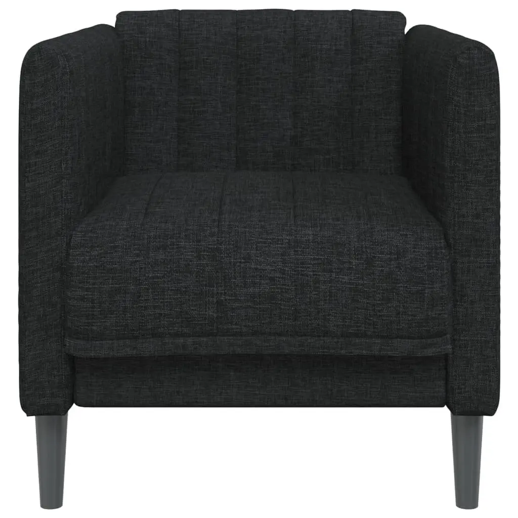 Sofa Chair Black Fabric Armchair Living Room Seating Lounge Furniture Modern