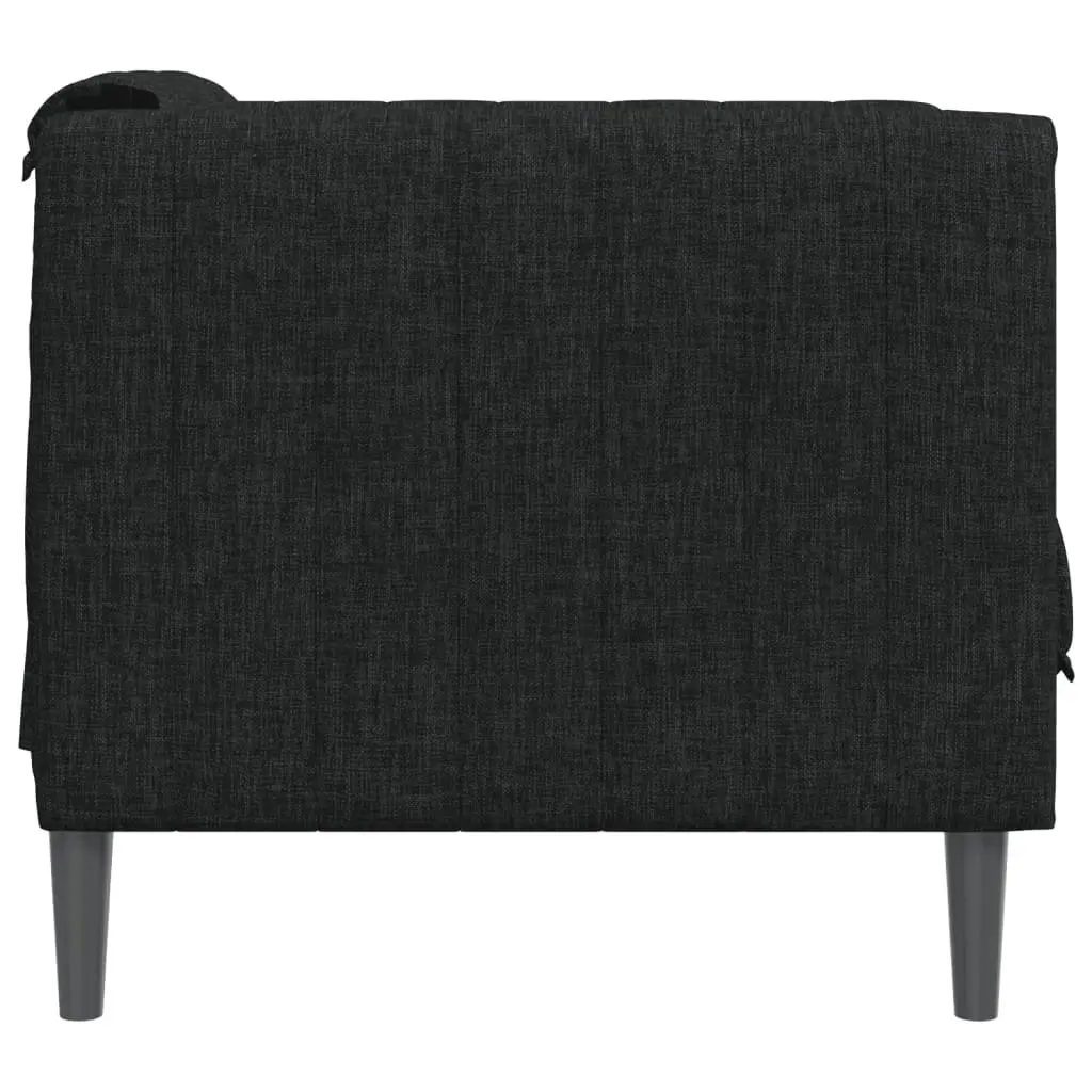 Sofa Chair Black Fabric Armchair Living Room Seating Lounge Furniture Modern