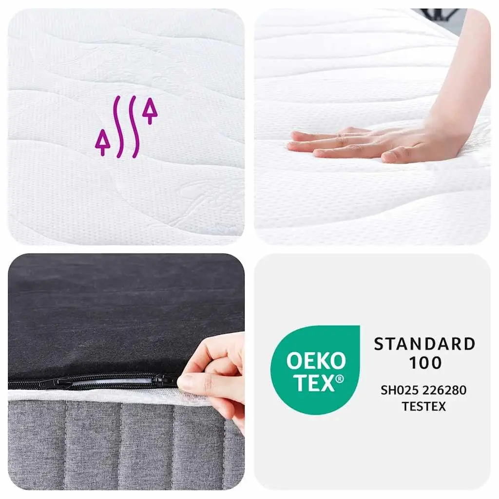 Medium Firm Pocket Spring Mattress 137x190cm White