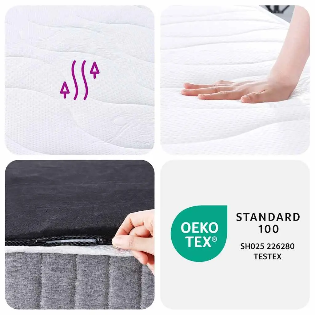 King Size Pocket Spring Mattress 183x203 cm Medium Firm