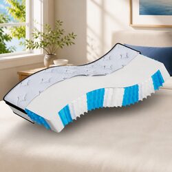 Comfortable Pocket Spring Mattress 90x190cm Grey