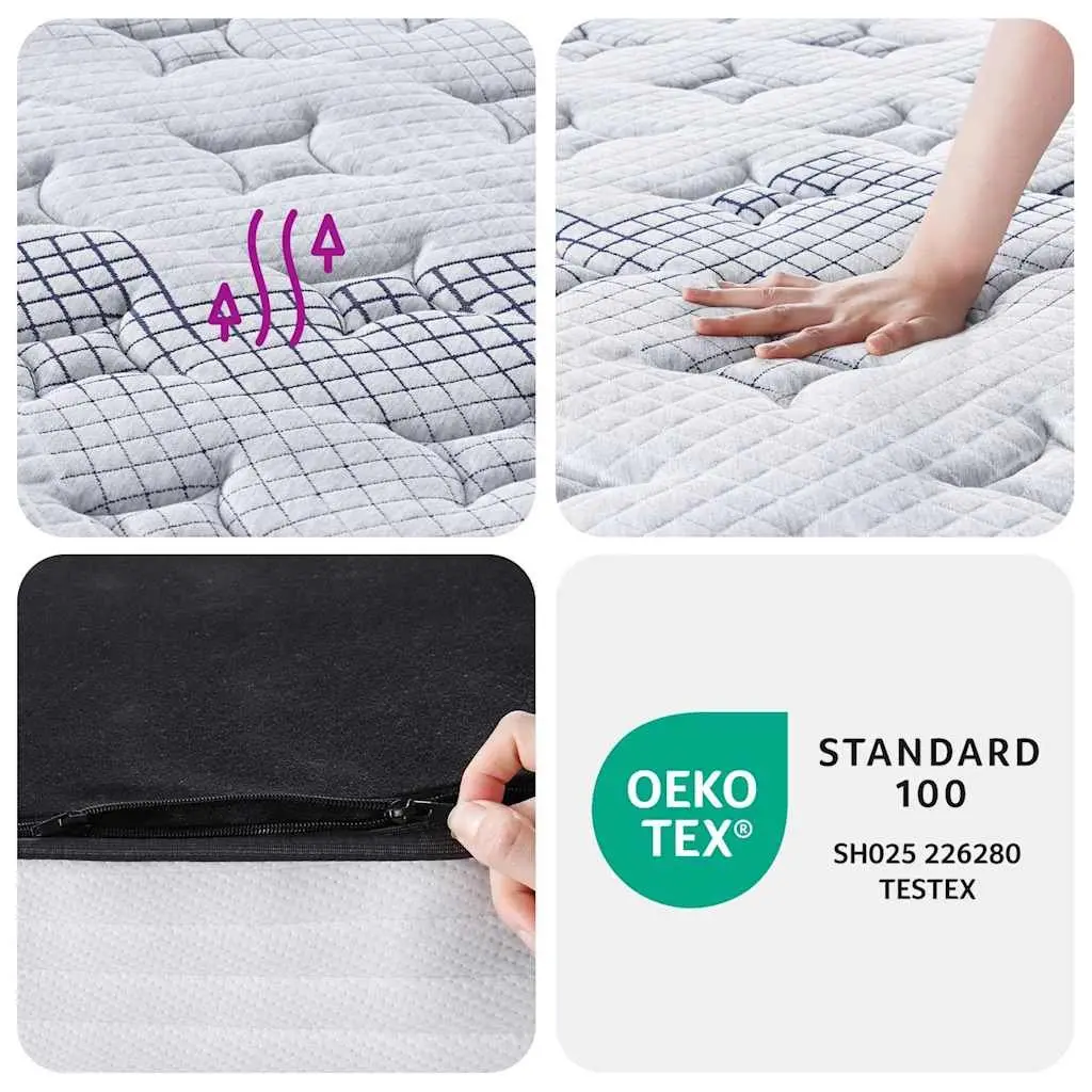 Medium Firm Pocket Spring Mattress King Single 107x203cm