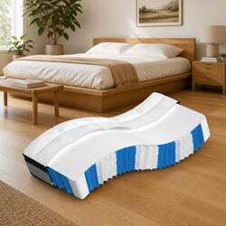 Pocket Spring Mattress Medium Plus 90x190 cm White Comfort