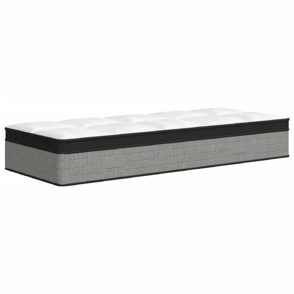 Pocket Spring Mattress Medium Plus 90x190 cm White Bedroom Sleep Support