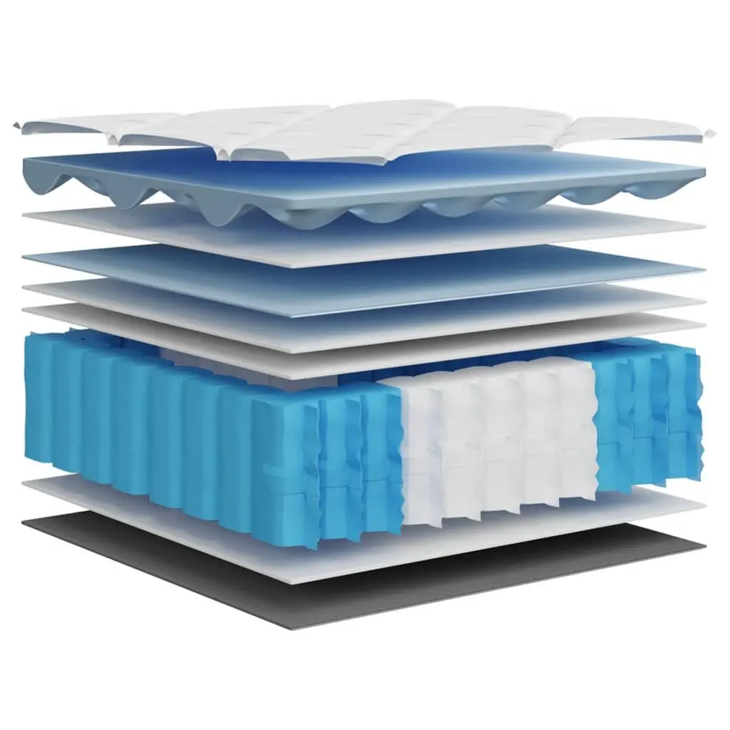 Pocket Spring Mattress Medium Plus 90x190 cm White Bedroom Sleep Support