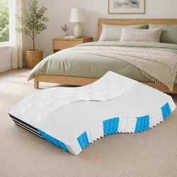 Medium Firmness Pocket Spring Mattress 137x190cm White