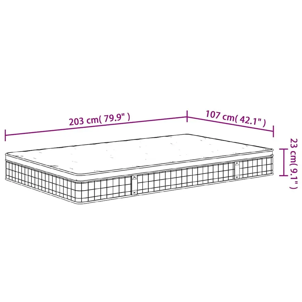 King Single Bonnell Spring Mattress 107x203 cm