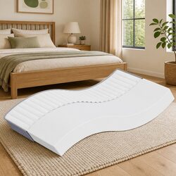 Double-Sided Foam Mattress 90x190 cm Soft White