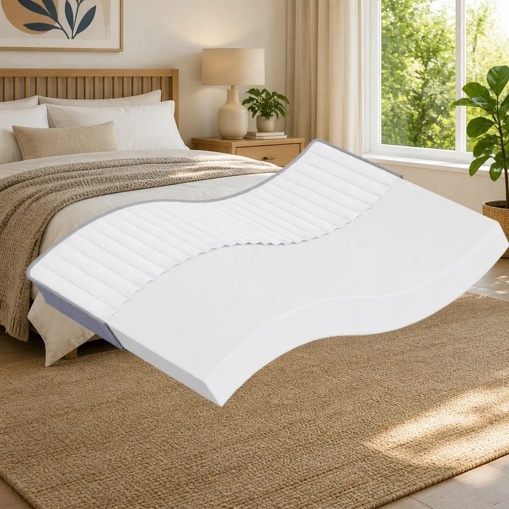 Foam Mattress Double-Sided White Medium Soft 137x190 cm Springless Sleeping Comfort