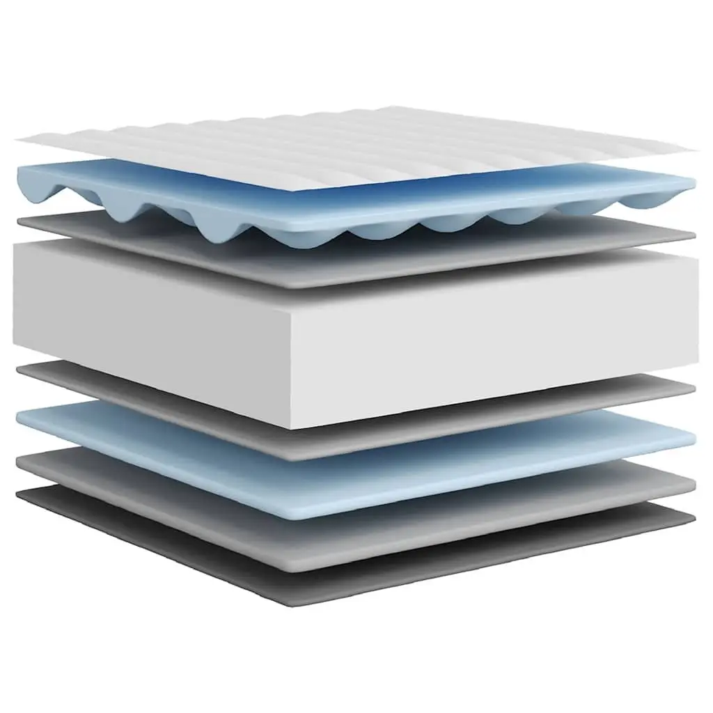 Foam Mattress Double-Sided White Medium Soft 137x190 cm Springless Sleeping Comfort