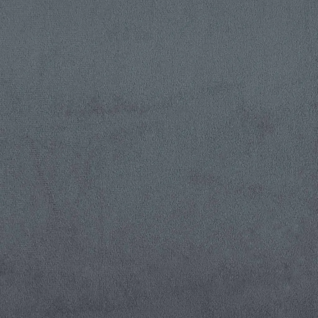 Grey Velvet Upholstered Bed Frame with Headboard 90x190 cm