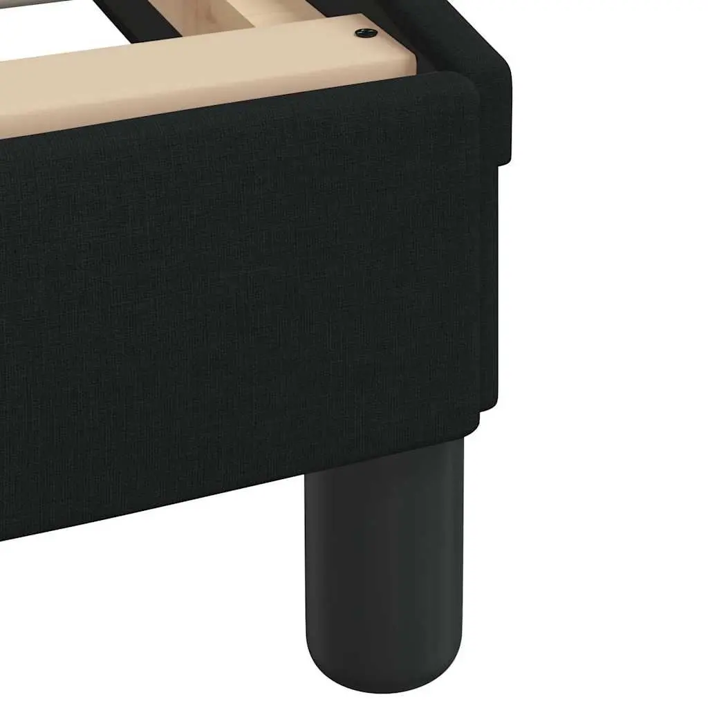 King Bed Frame 180x200 cm in Black Fabric