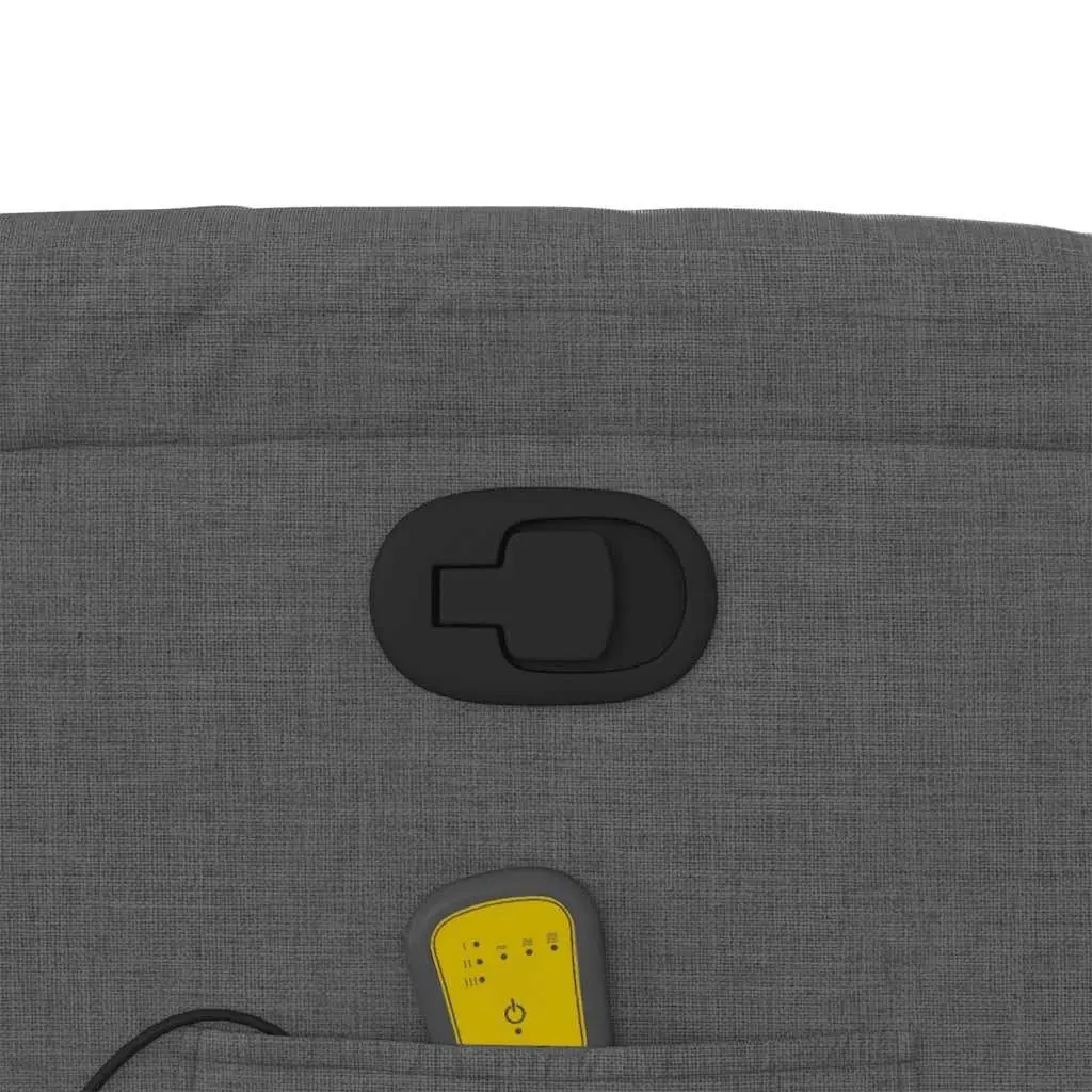 Dark Grey Fabric Massage Recliner Chair