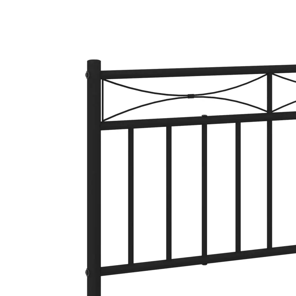 Black Metal Bed Frame 90x190 cm