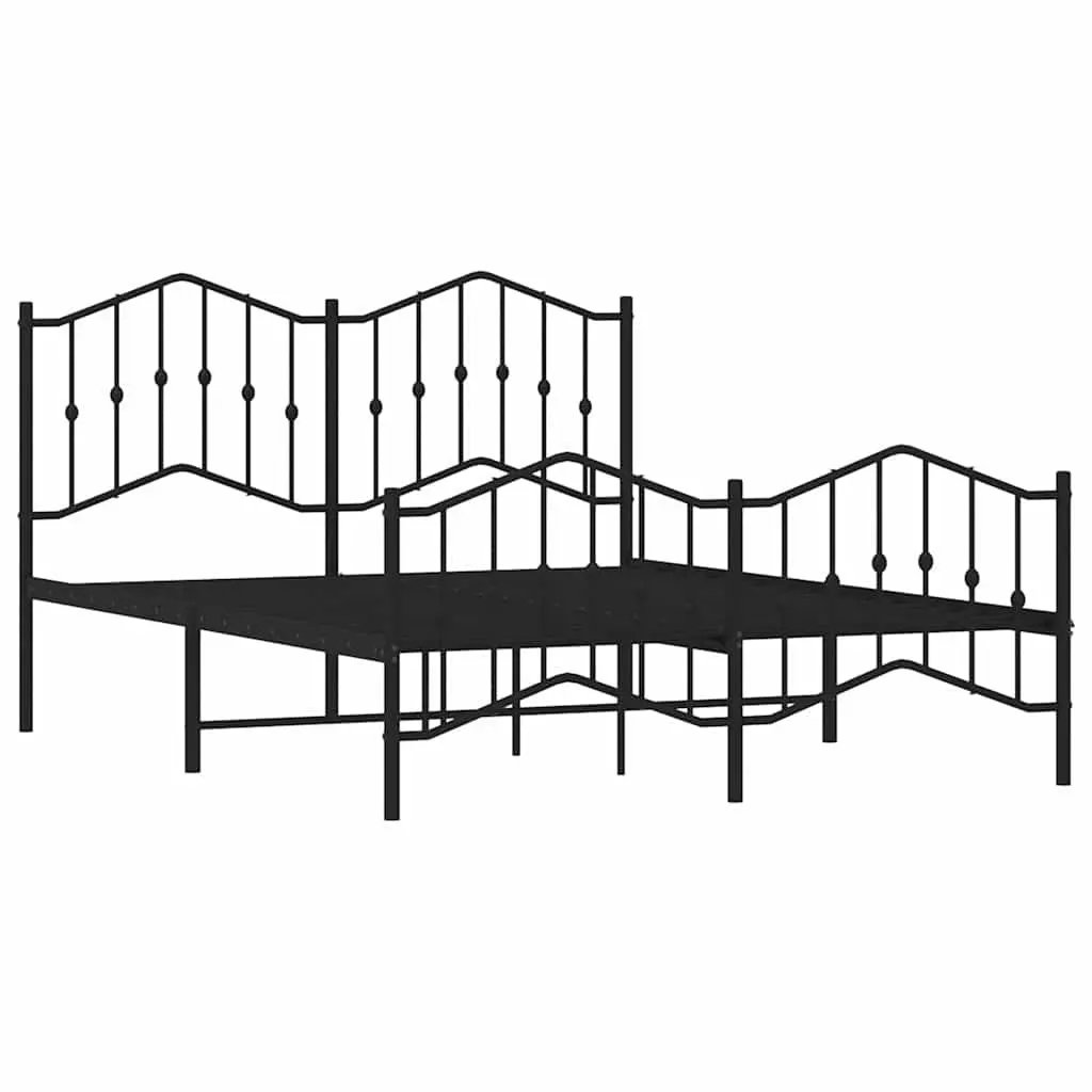 Queen Size Metal Bed Frame with Strong Support