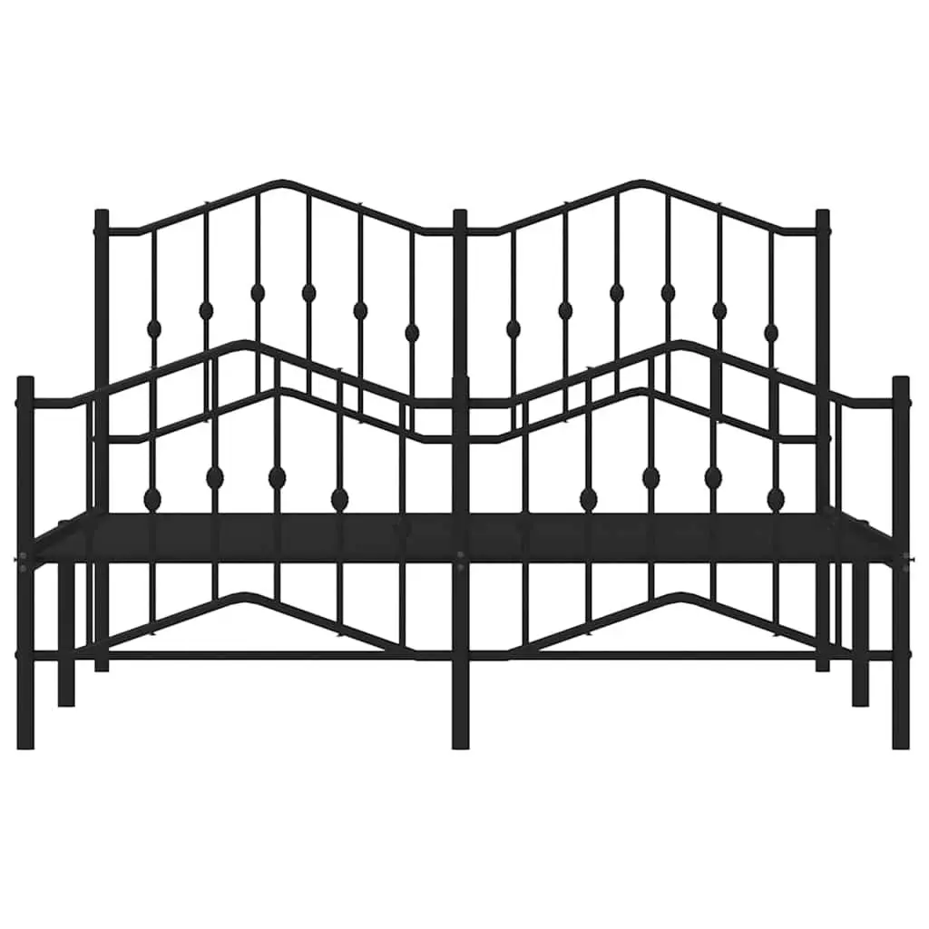 Queen Size Metal Bed Frame with Strong Support