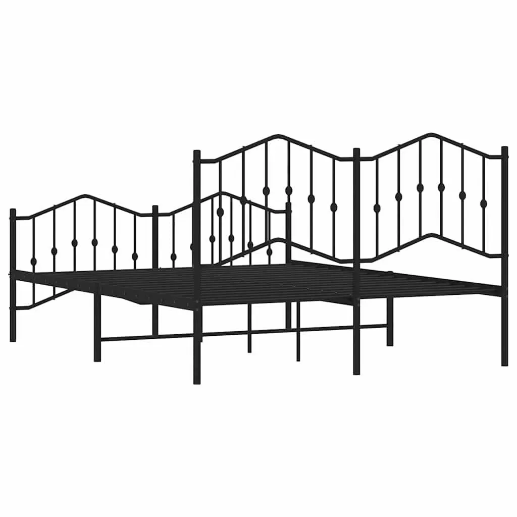 Queen Size Metal Bed Frame with Strong Support