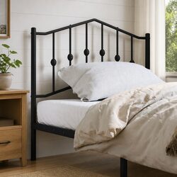 Black Metal Headboard 90cm for Cozy Bedrooms