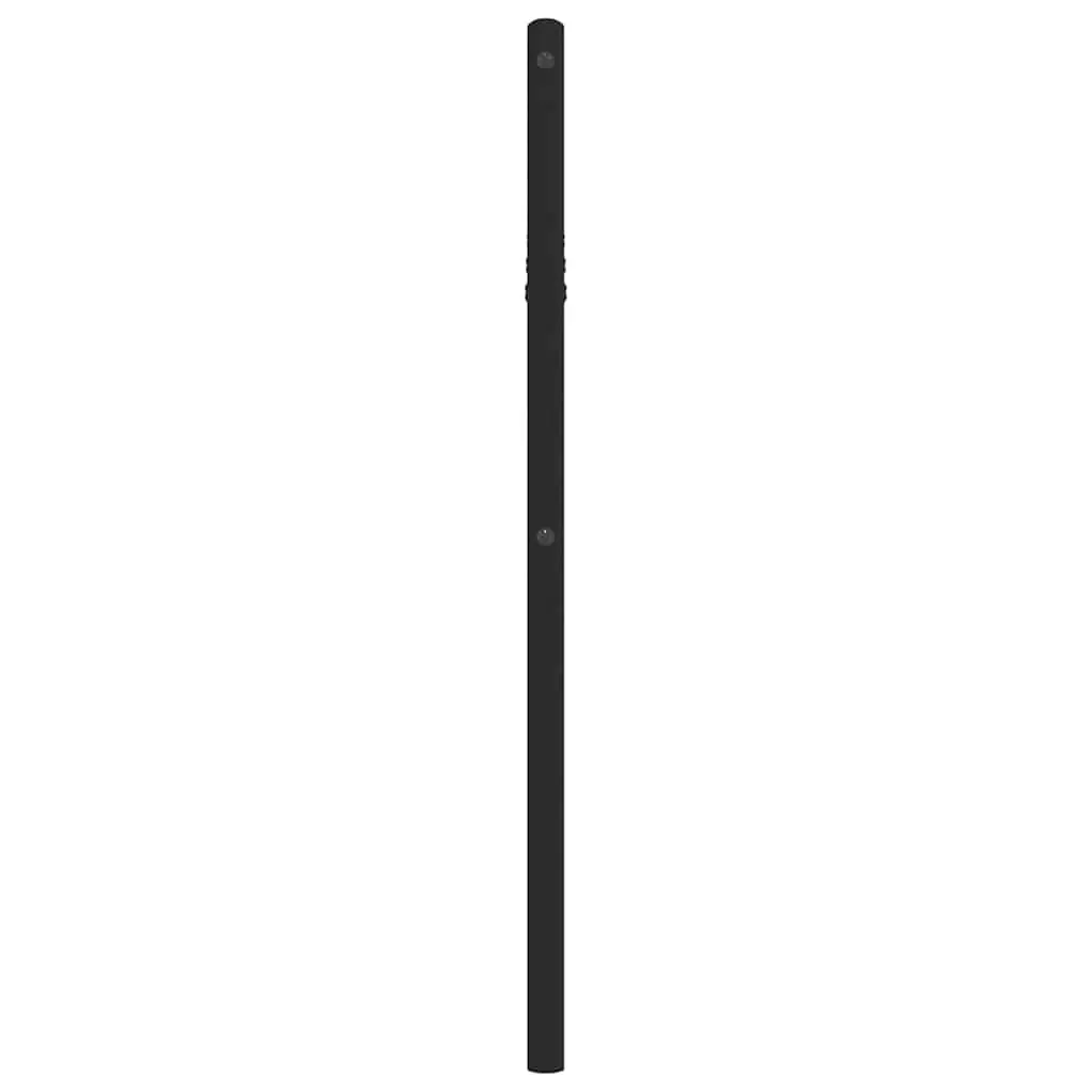 Metal Headboard Black 90cm Powder-coated Steel