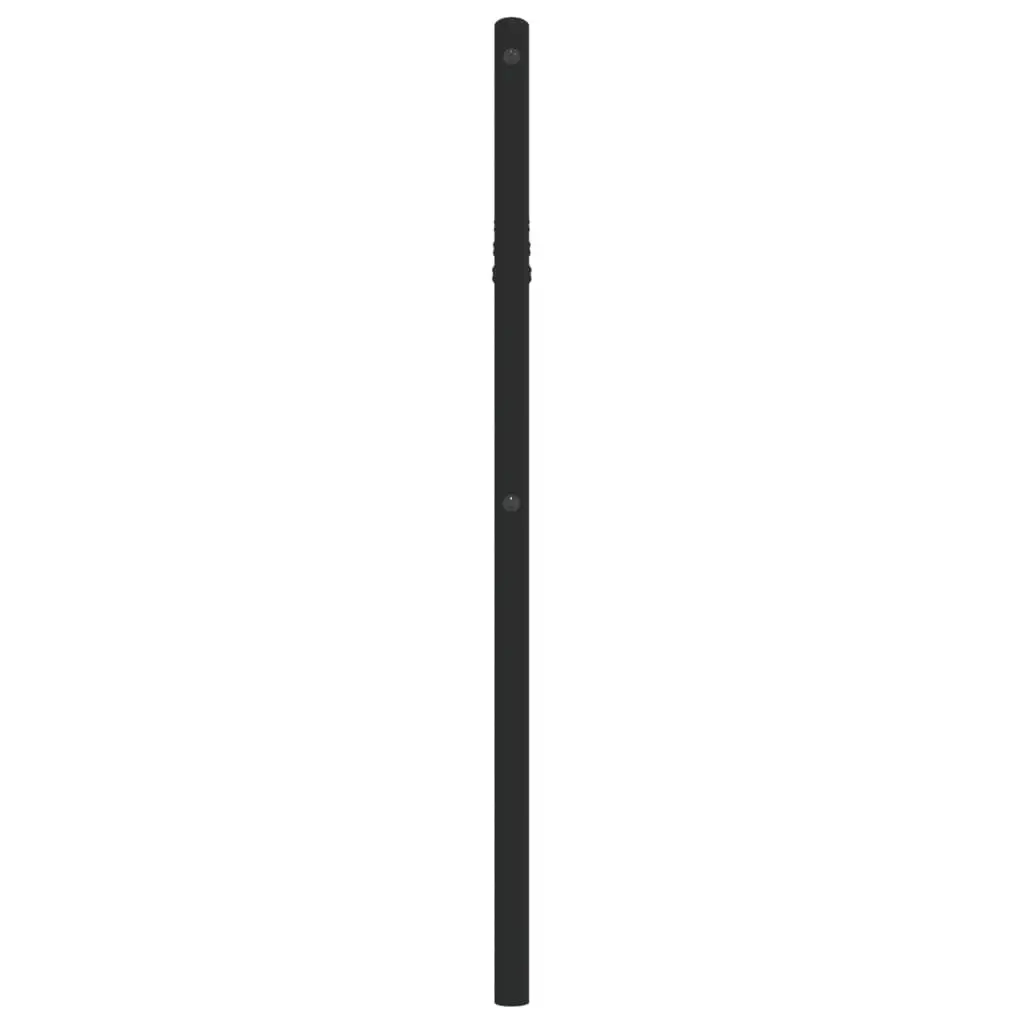 Metal Headboard Black 107cm Powder-coated Steel