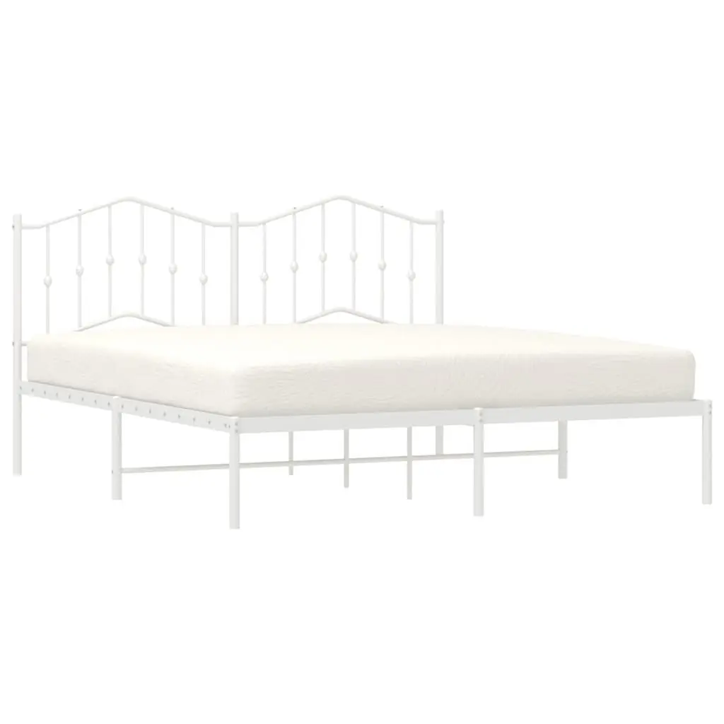 King Size Metal Bed Frame 183x203 cm with Headboard