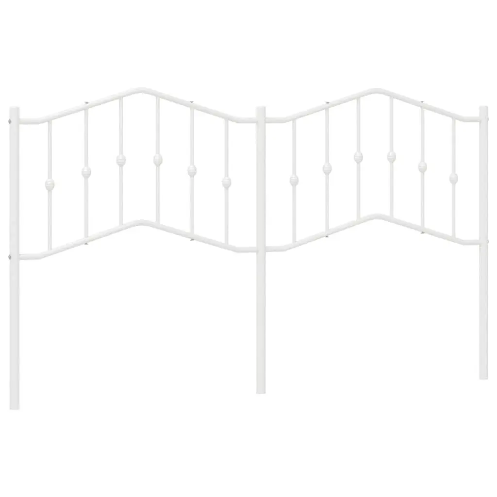 Metal Headboard Black 180cm Steel Bed Frame Support