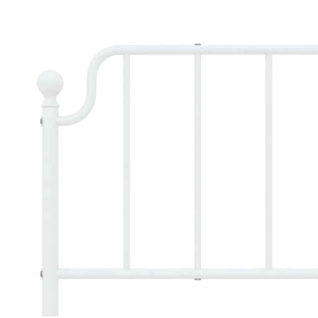 King Size Metal Bed Frame with Headboard and Footboard