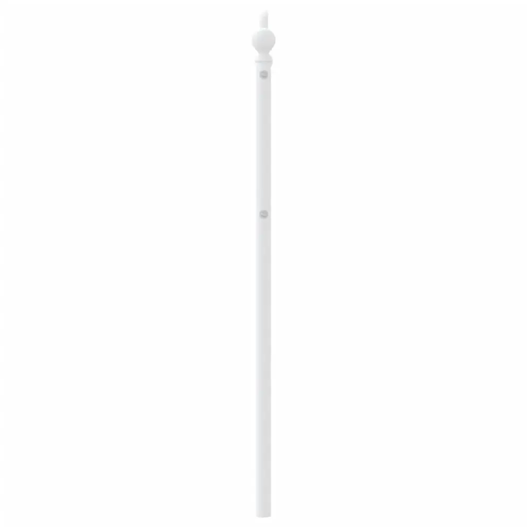 Metal Headboard White 107cm Powder Coated Steel Bed Frame Support