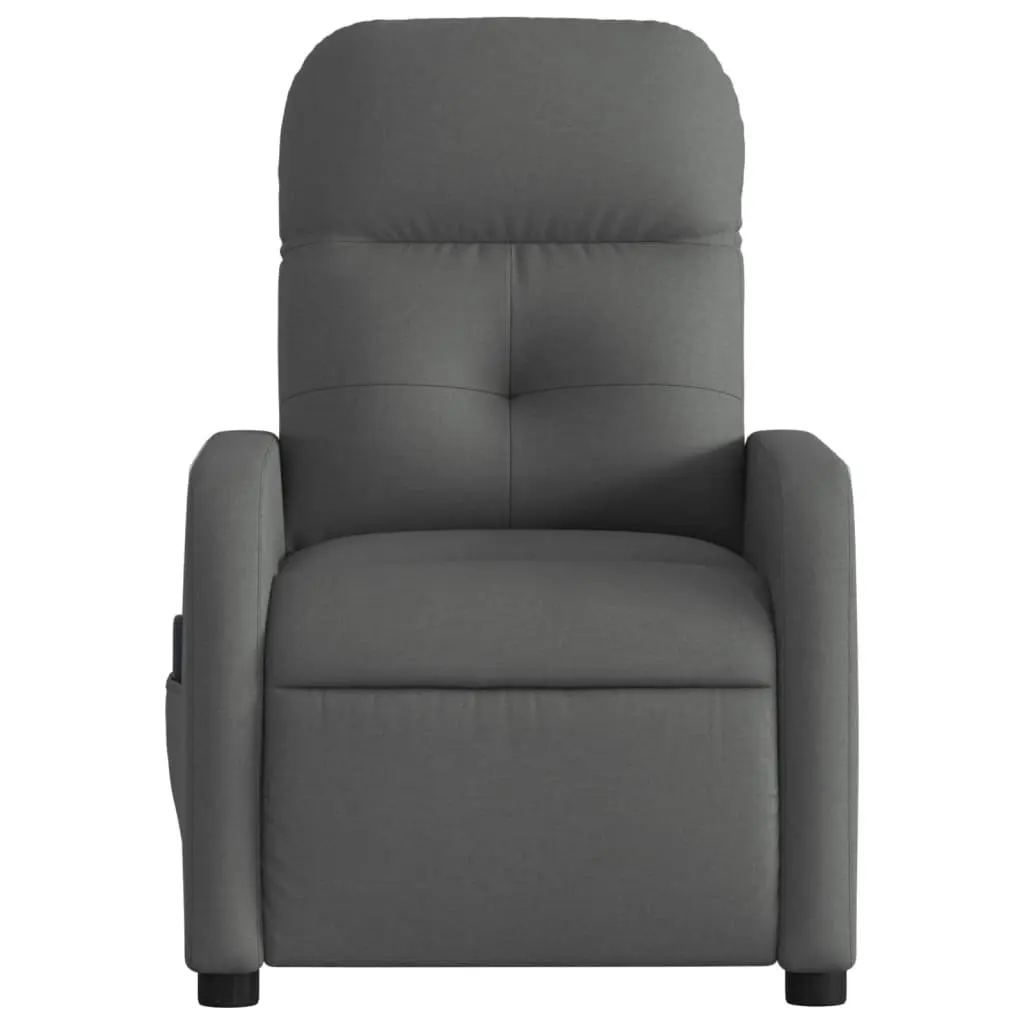 Grey Fabric Massage Recliner Chair with Vibration