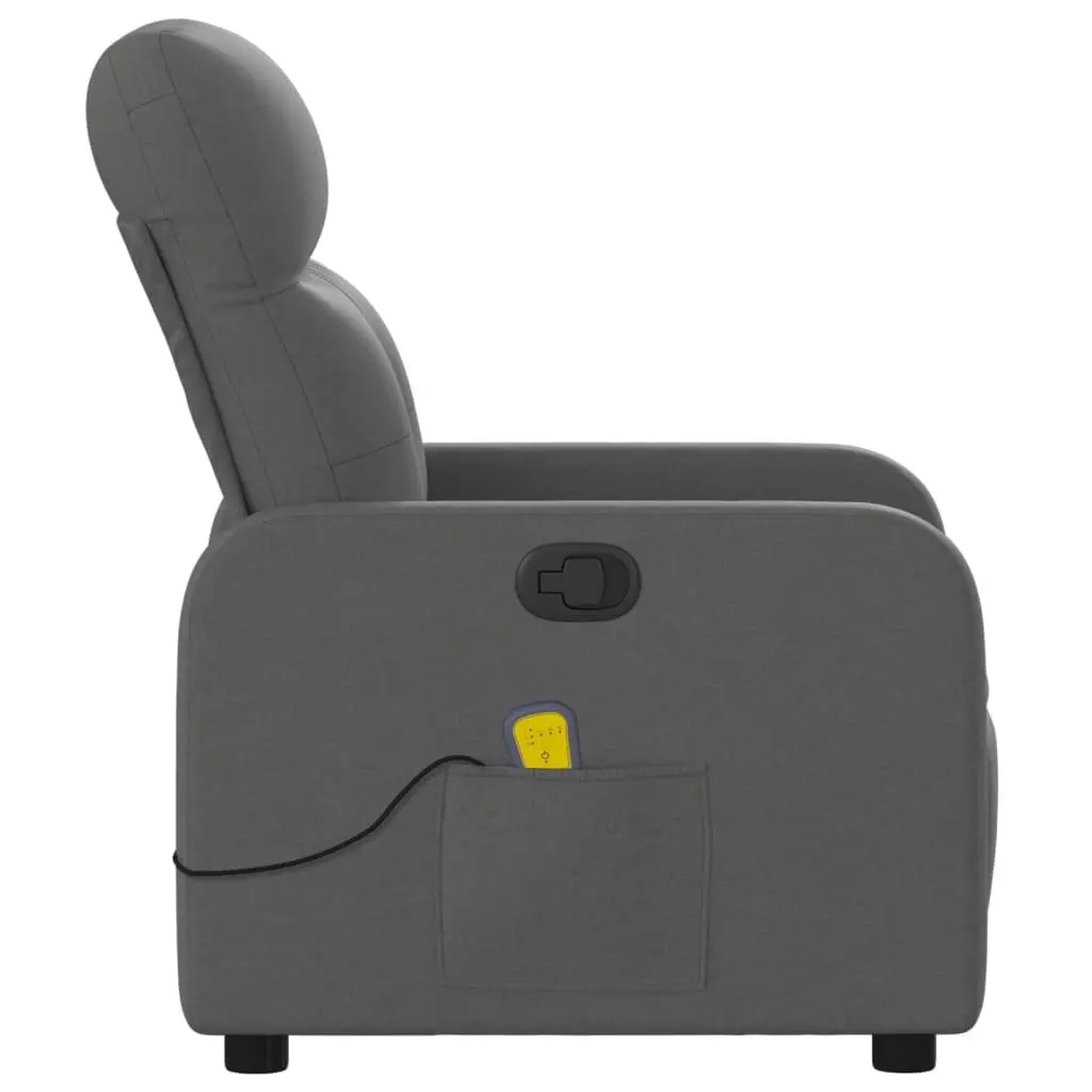 Grey Fabric Massage Recliner Chair with Vibration