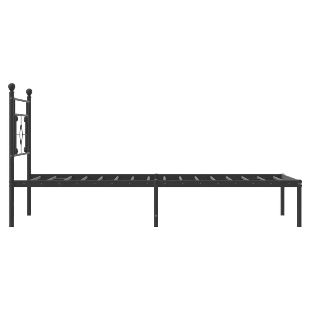 King Single Metal Bed Frame with Headboard 107x203cm