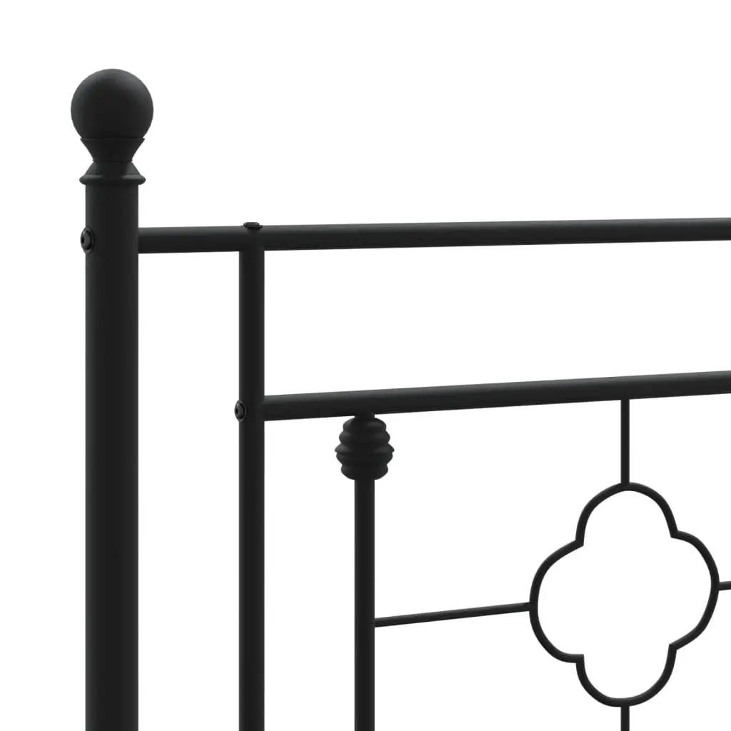 King Single Metal Bed Frame with Headboard 107x203cm