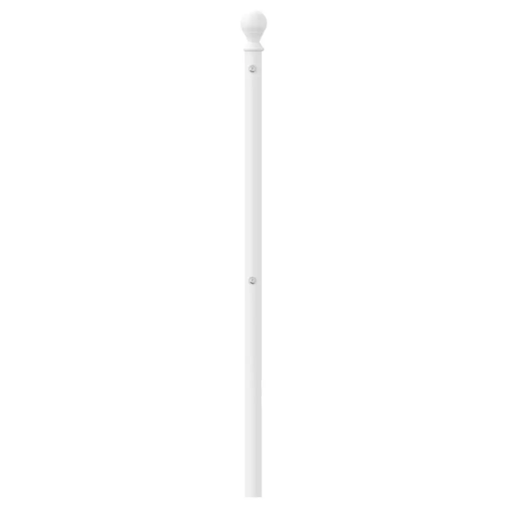 Metal Headboard White 90cm Powder-coated Steel Bedroom Furniture