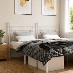 White Metal Headboard for 180cm Bed Frame