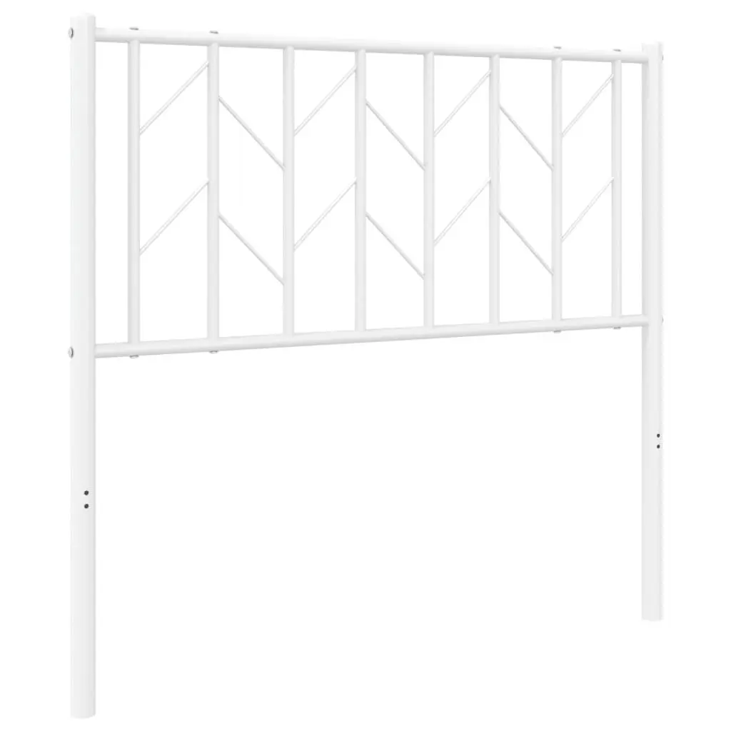 Metal Headboard White 90cm Steel Bedroom Furniture