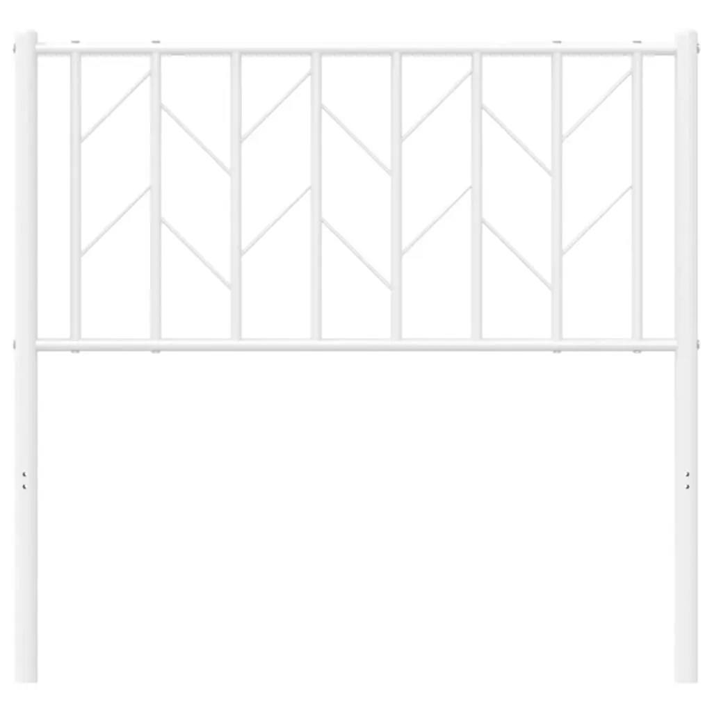 Metal Headboard White 90cm Steel Bedroom Furniture