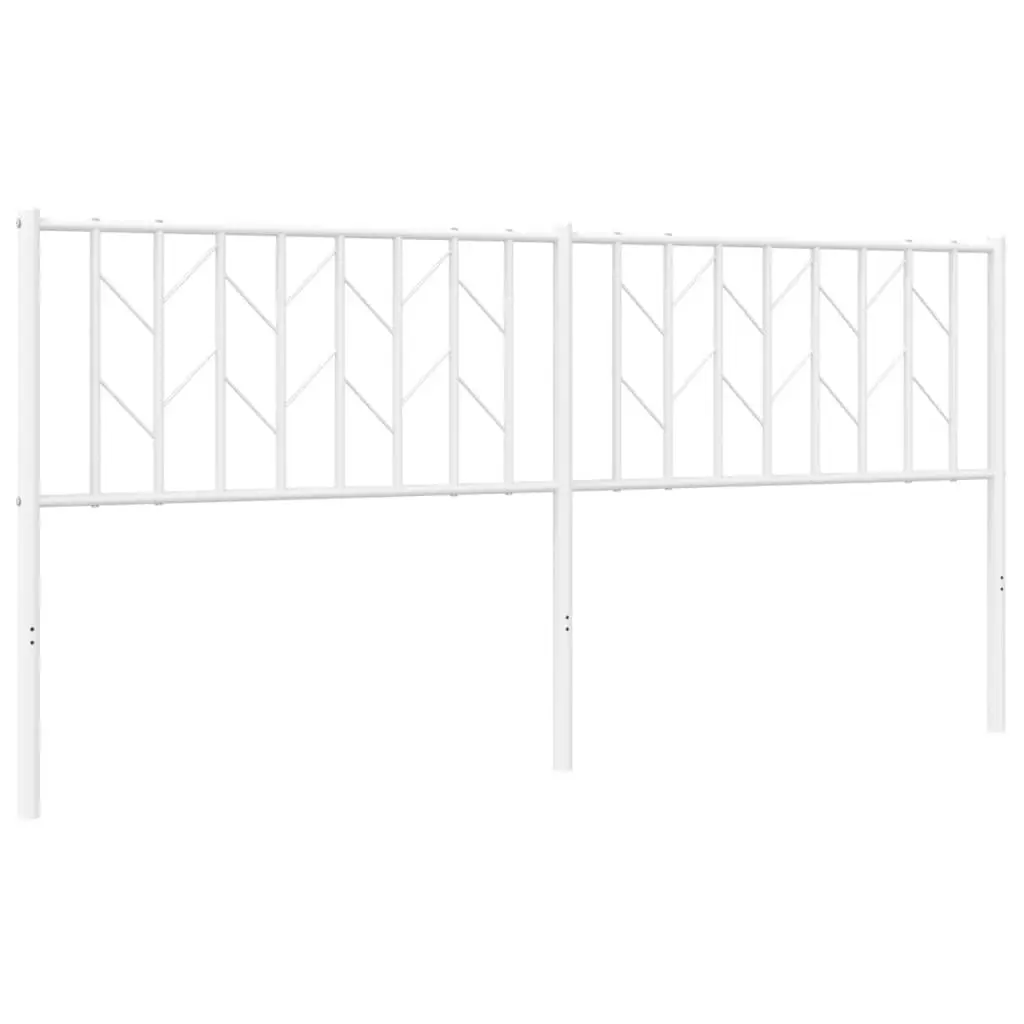 Metal Headboard White 180cm Steel Bed Header Frame