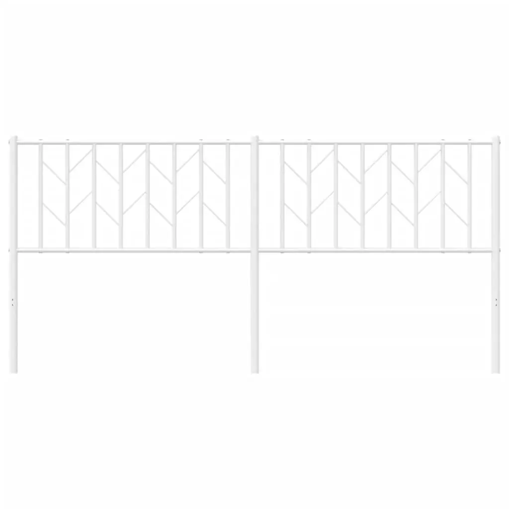 Metal Headboard White 180cm Steel Bed Header Frame