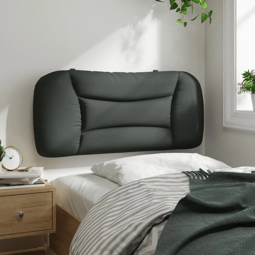 Fabric Headboard Cushion Wall Mount Back Support 90cm Dark Grey