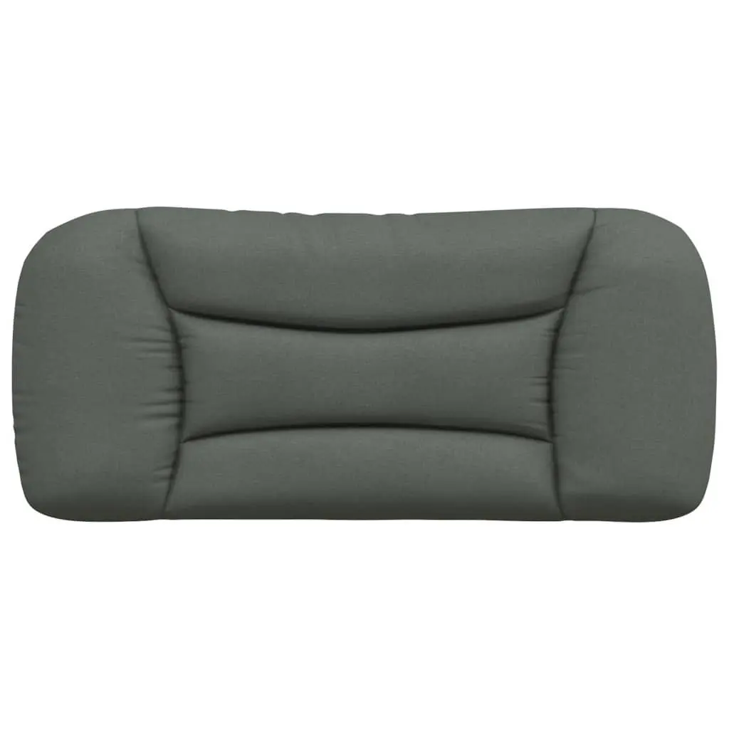 Fabric Headboard Cushion Wall Mount Back Support 90cm Dark Grey