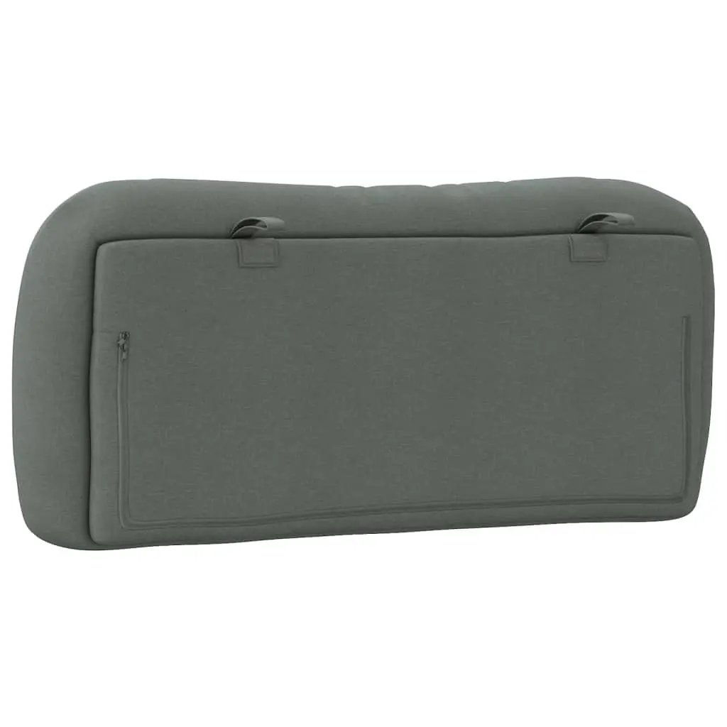 Fabric Headboard Cushion Wall Mount Back Support 90cm Dark Grey