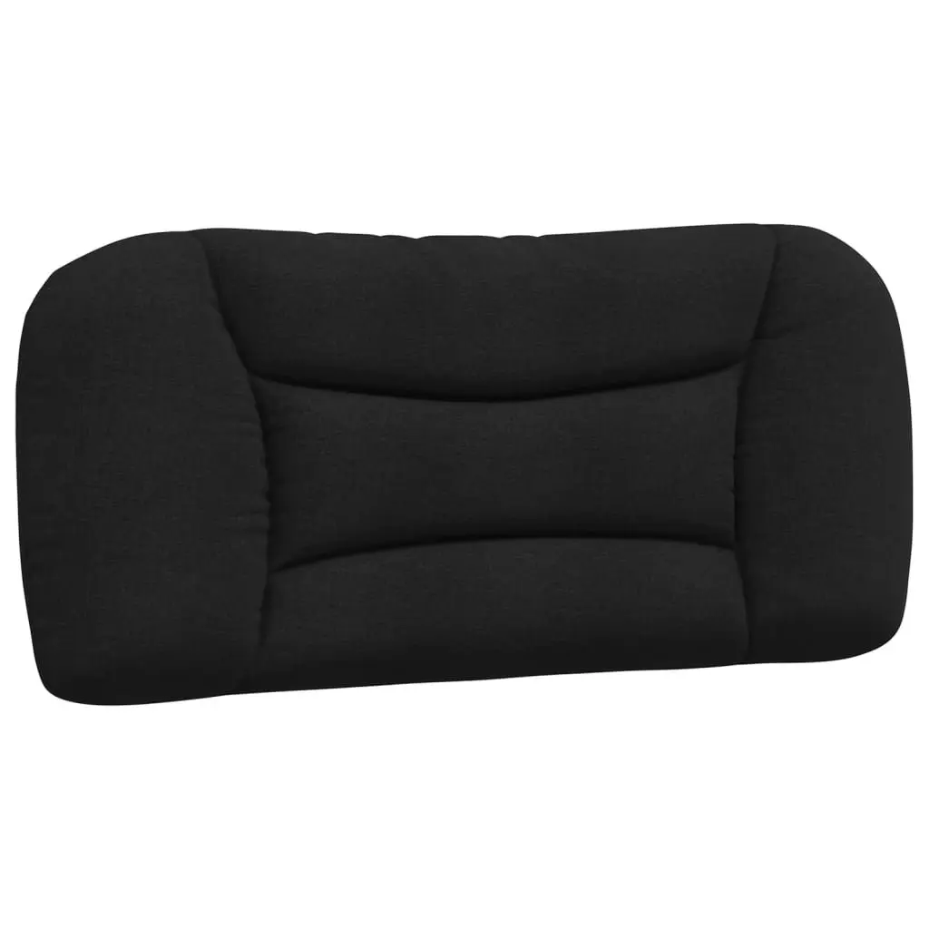 Headboard Cushion 90 cm Black Fabric Wall Mounted Bed Pillow Back Support