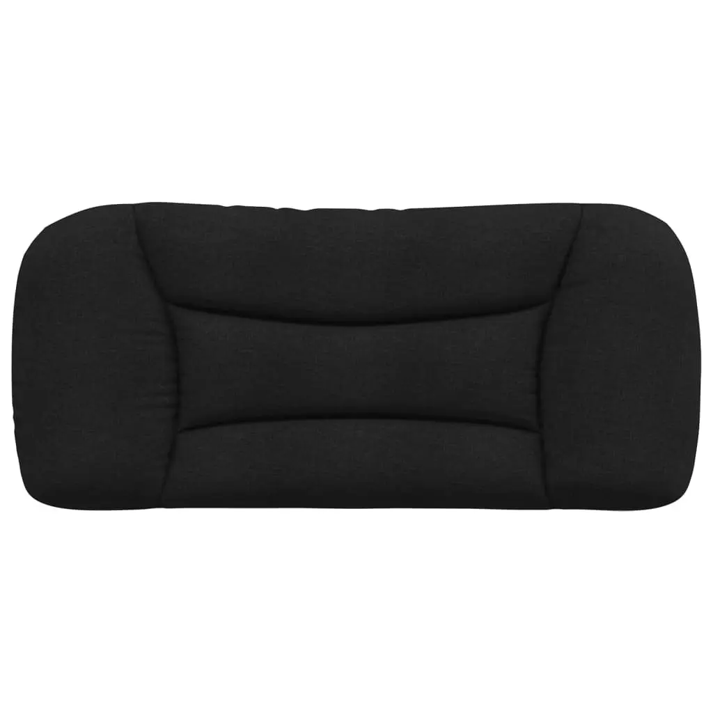 Headboard Cushion 90 cm Black Fabric Wall Mounted Bed Pillow Back Support