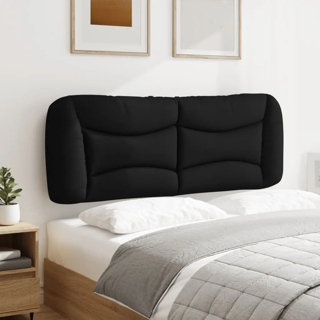 Headboard Cushion Black 137cm Upholstered Pillow Support Wall Mounted