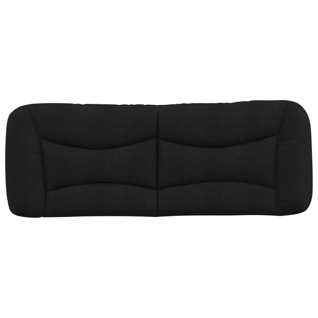Headboard Cushion Black 137cm Upholstered Pillow Support Wall Mounted