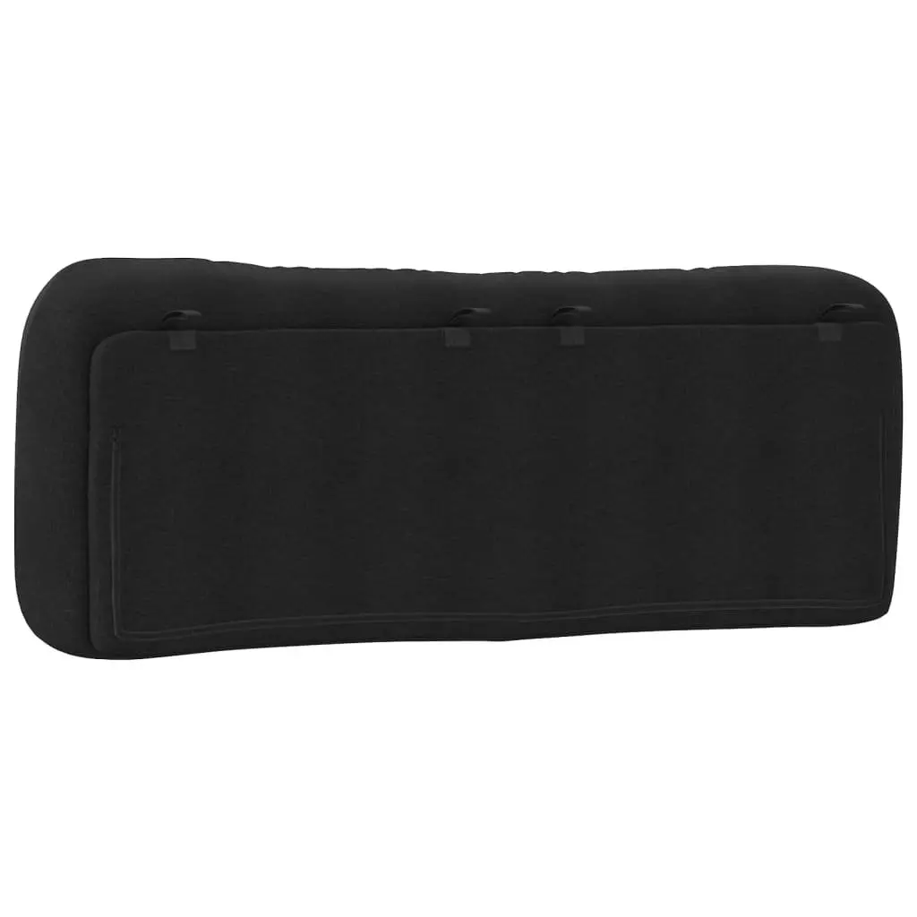 Headboard Cushion Black 137cm Upholstered Pillow Support Wall Mounted
