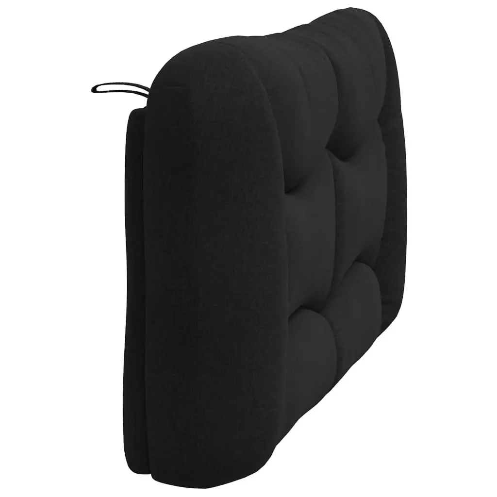 Headboard Cushion Black 137cm Upholstered Pillow Support Wall Mounted