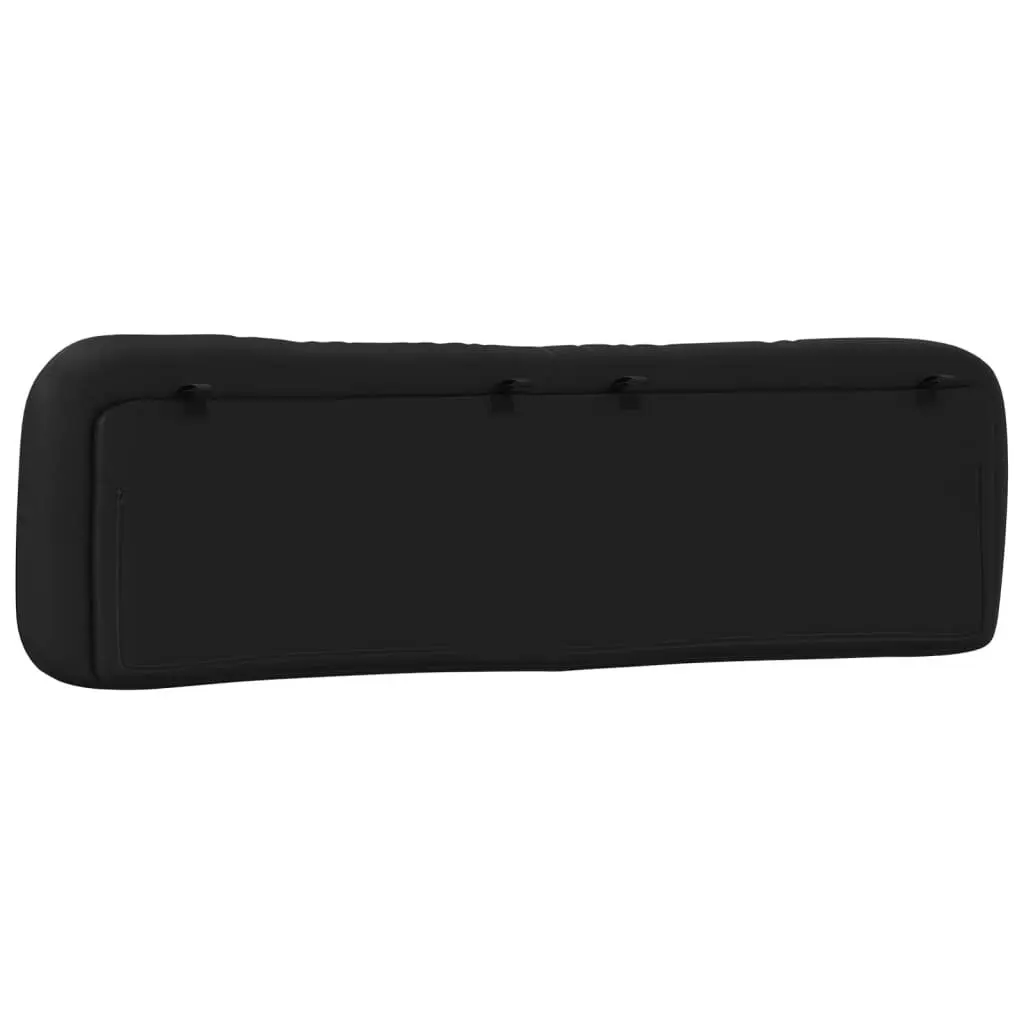 Headboard Cushion Black 180cm Faux Leather Upholstered Wall Mount Pillow