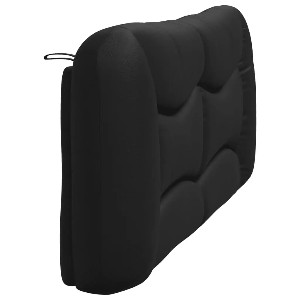 Headboard Cushion Black 180cm Faux Leather Upholstered Wall Mount Pillow