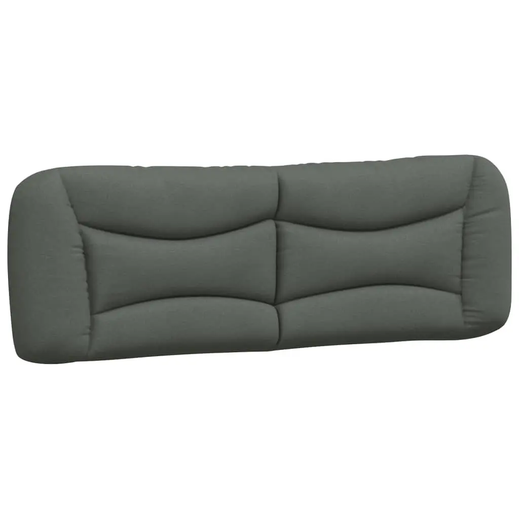 Headboard Cushion Upholstered Dark Grey 152cm Fabric for Queen Bed